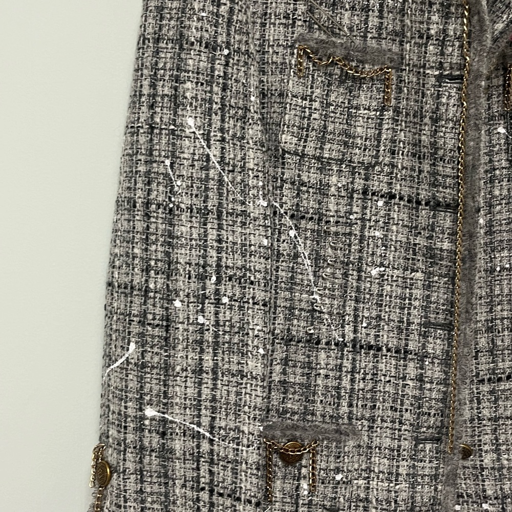 R13 Slouch Tweed Jacket. Size medium. - Picture 6 of 11